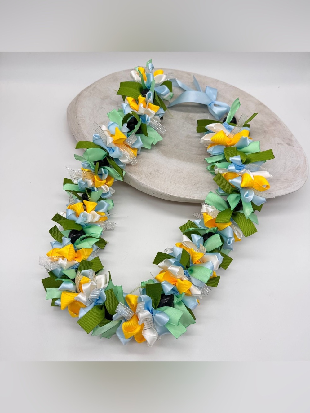 NEW Handmade Ribbon Leis Forever Flower Gift